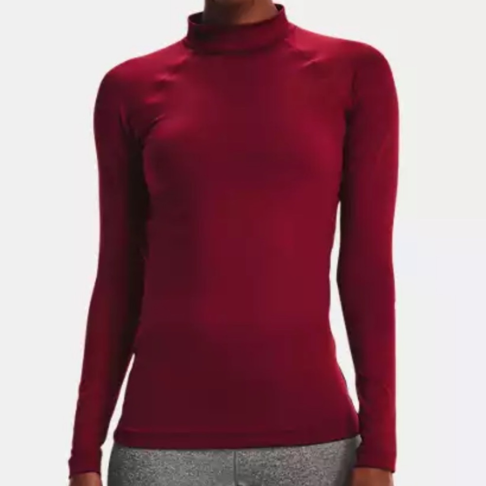 NWOT Under Armour Women’s UA ColdGear Authentic Mockneck top, size S